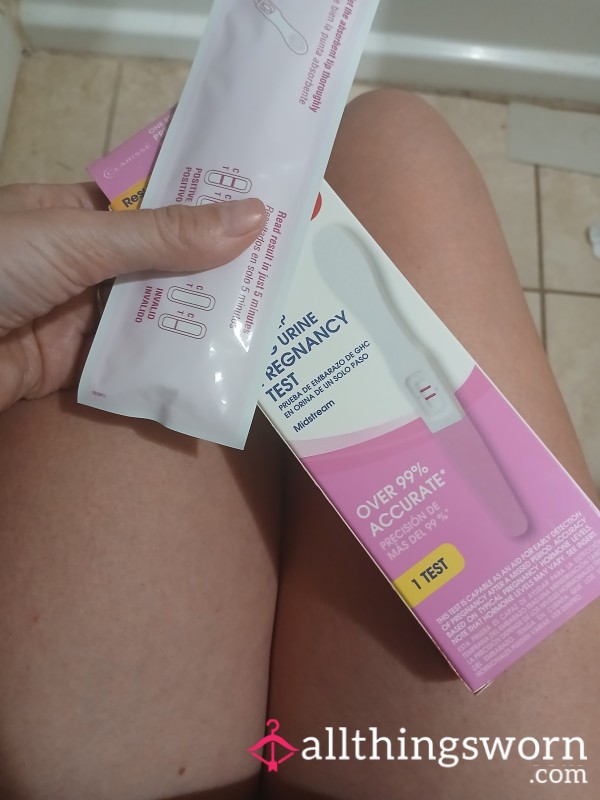 Used (Negative) Pregnancy Test