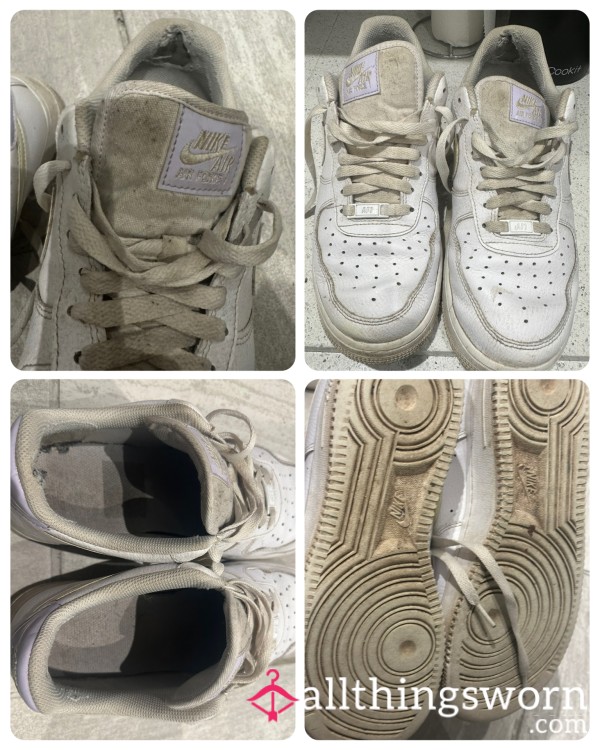 USED Nike Air Force Trainers - Well Worn & Smelly
