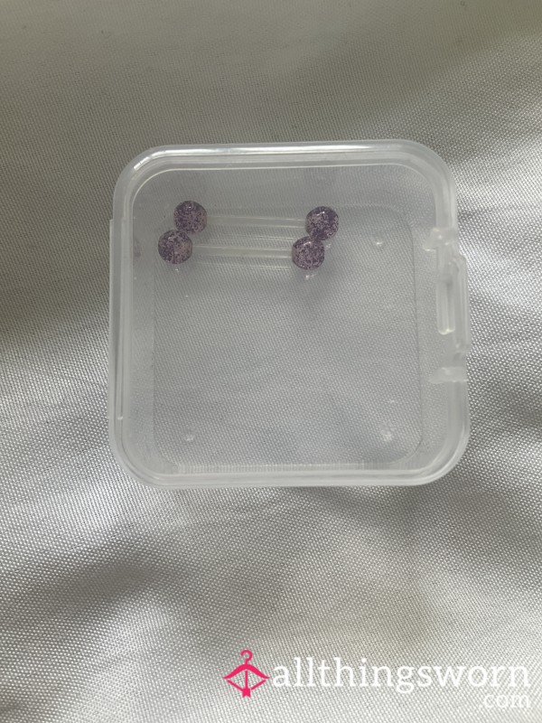 🖤 Used Nipple Bars, Worn For 5 Months 🖤