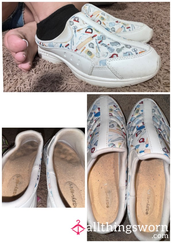 Used Nursing Shoes – Long Hours, Real Wear!