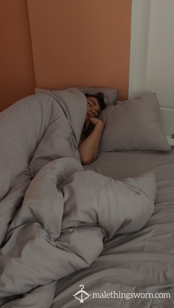 Used Old Grey Bed Sheets