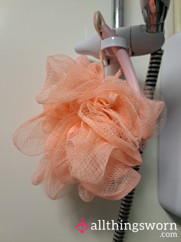 Used Old Shower Puff