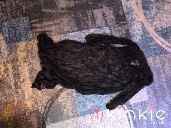 Used One Piece Sheer Dress With Long Sleeves