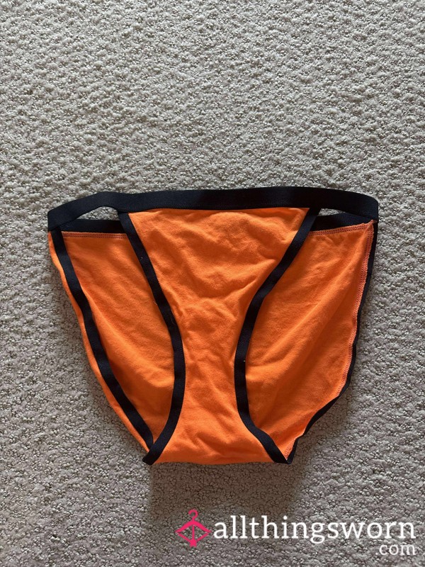 Used Orange Halloween Panties 🧡