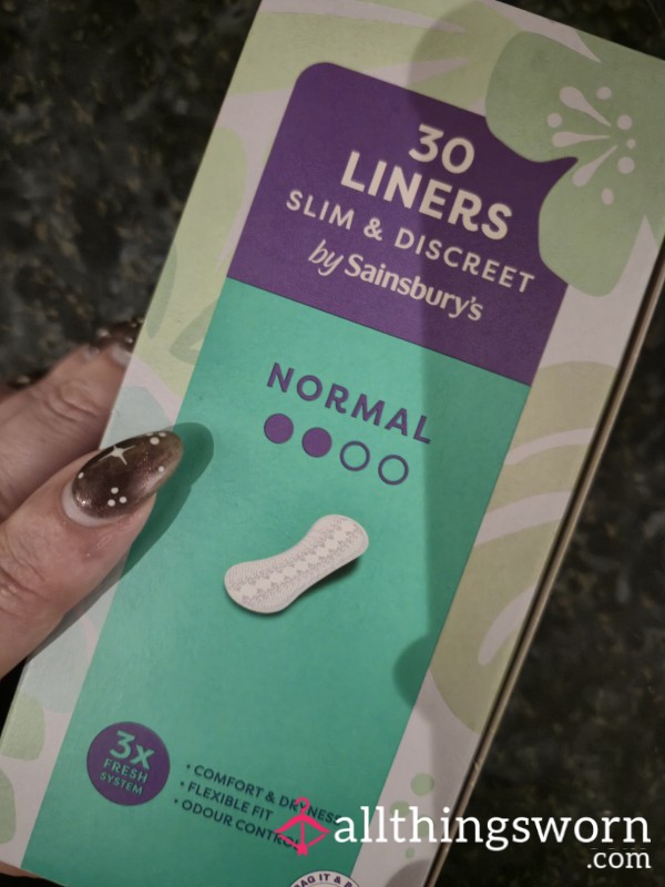 Used Panty Liners (3 Included) 👀✨