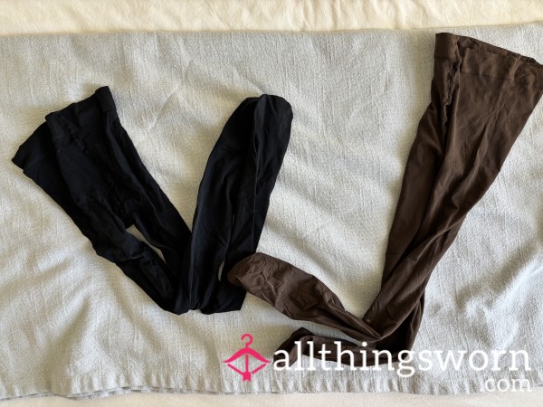 Used Pantyhose Unwashed Worn With No Undies