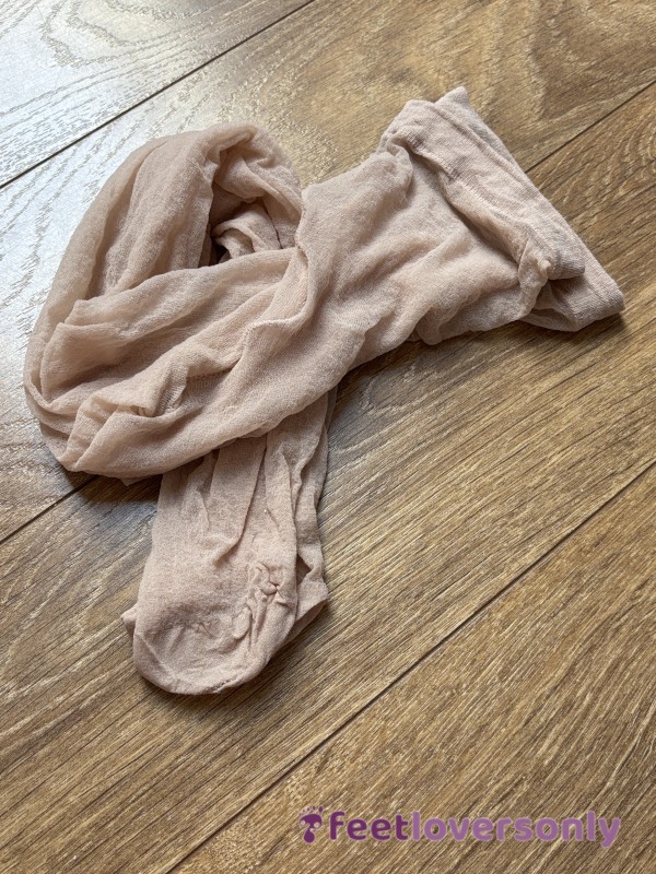 Used Pantyhose. Worn Without Underwear