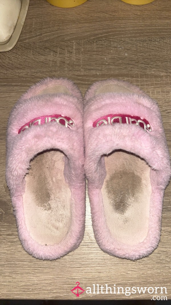 Used Pink Barbie Slippers 💕