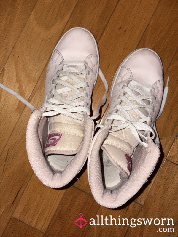 Used Pink Nikes