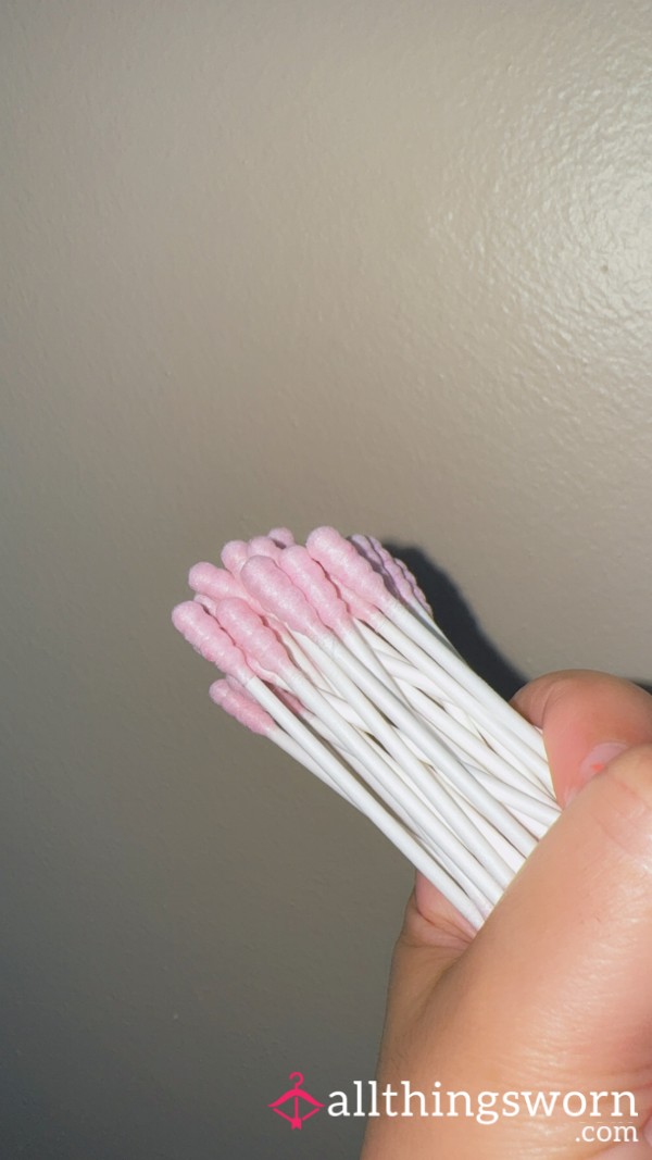 Used Pink Q Tips