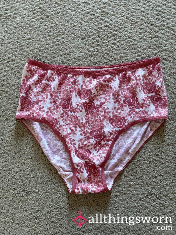 Used Pink Rose Panties 🌹