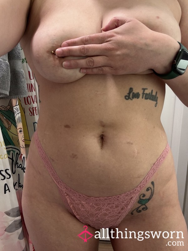 Used Pink Thong