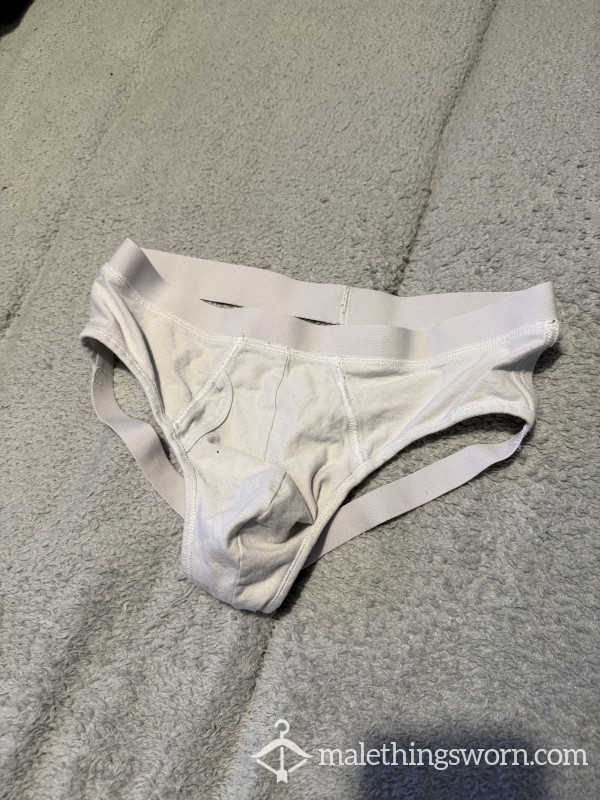 Used Plain White Jockstrap
