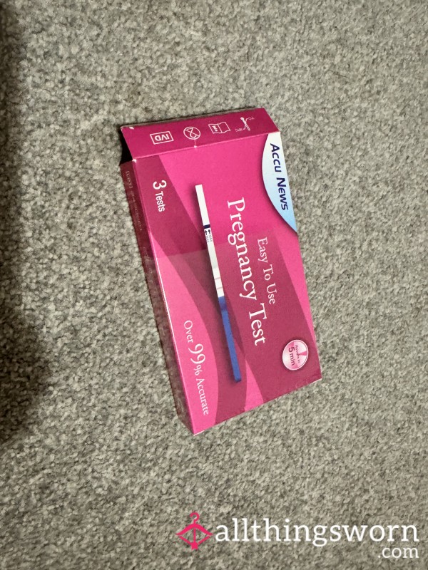 Used Pregnancy Test