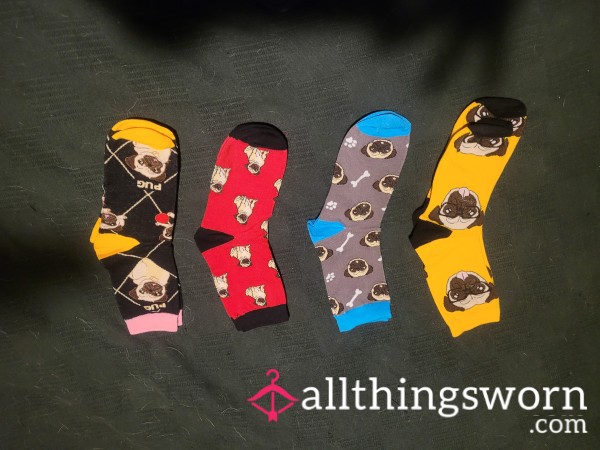Used Pug Socks, Pick A Color
