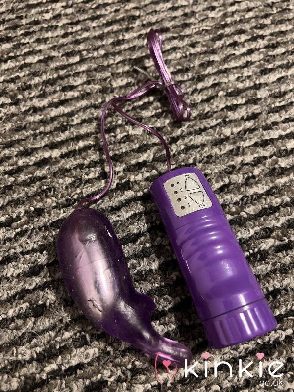 Used Purple Remote Vibrator