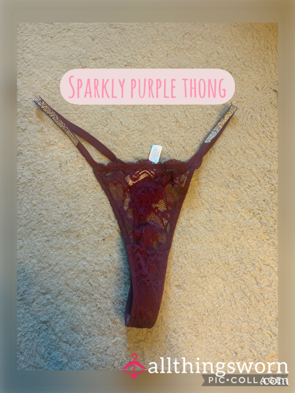 Used Purple Thongs