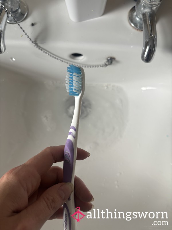 💜 USED PURPLE TOOTHBRUSH — Personal, Intimate, & Deliciously Dirty 💜