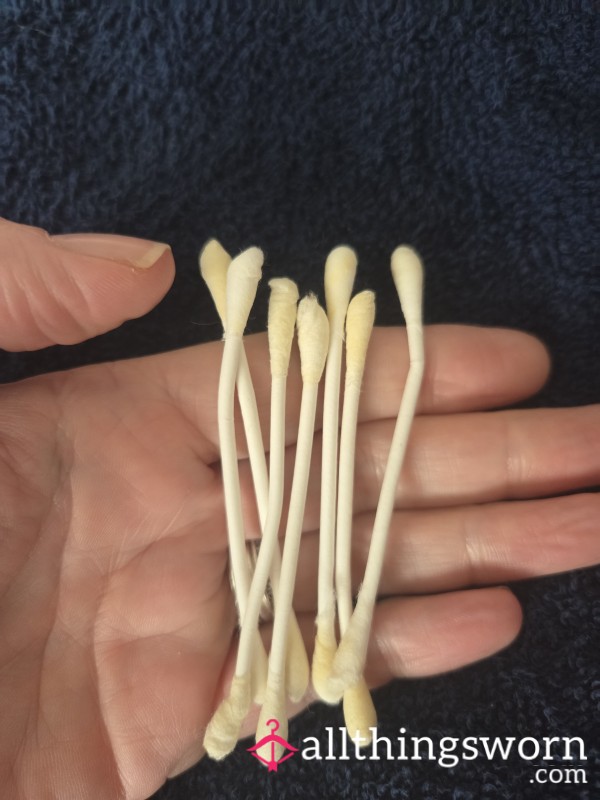 ✨️ Used Q-Tips / Cotton Buds – 7 Pieces (1 Week Used) ✨️