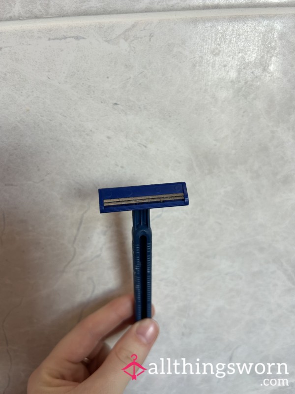 Used Razor Full Of Hair