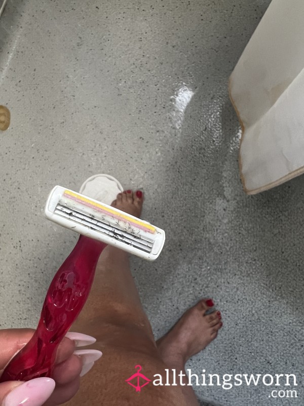 Used Razor With Hair