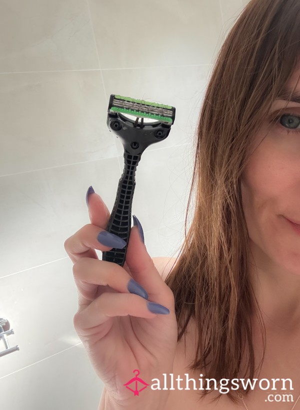 Used Razor With Pubic Hair