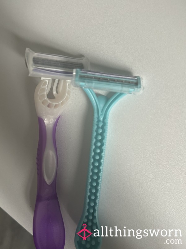 Used Razors From Hairy Goddess