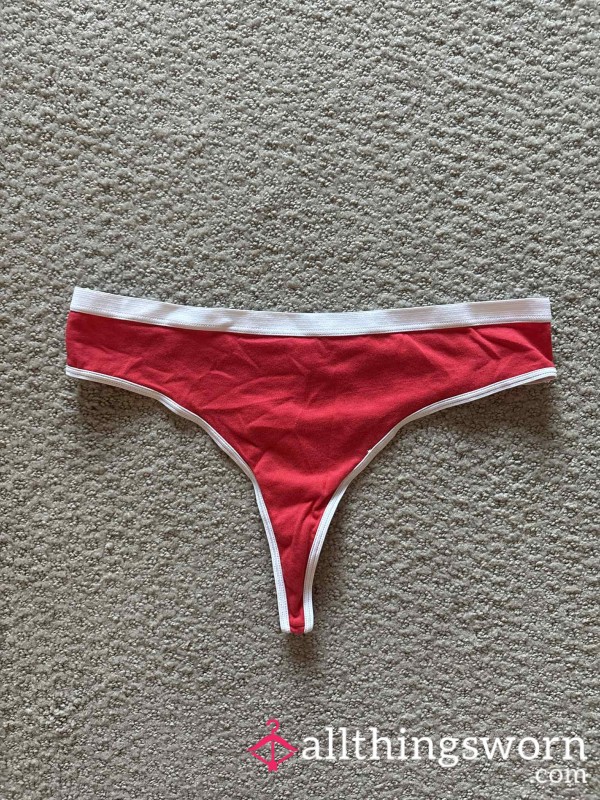 Used Red Cla**ic Thong