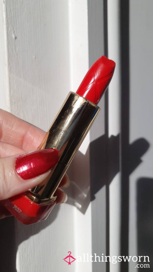 Used Red Lipstick
