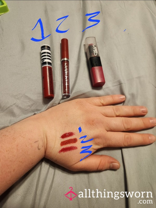 Used Red Lipsticks