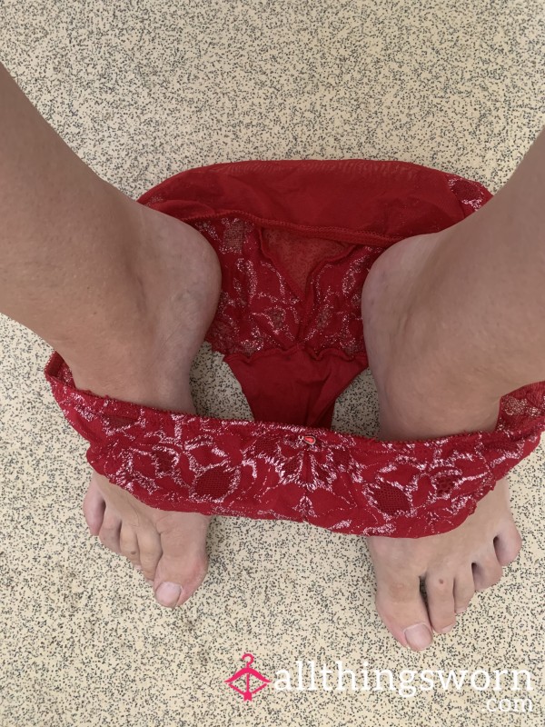 Used Red Panties