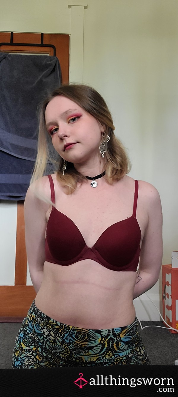 Used Red Pushup Bra