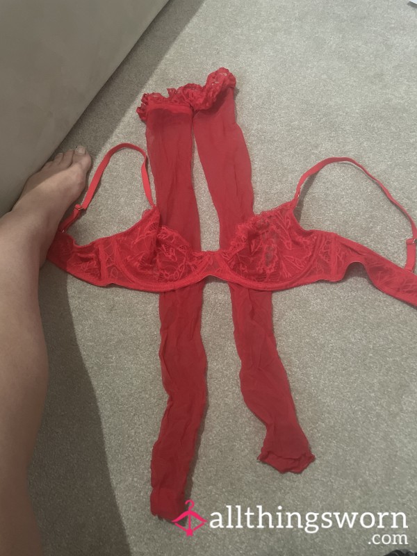 Used Red Stockings
