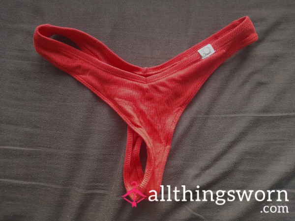 Used Red Thong