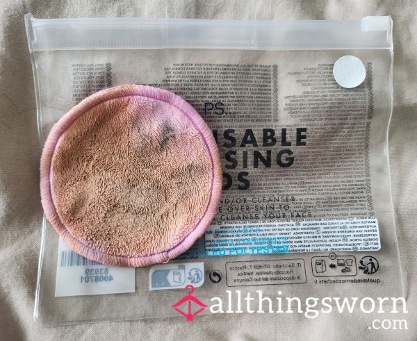 Used Reusable Cleansing Pad