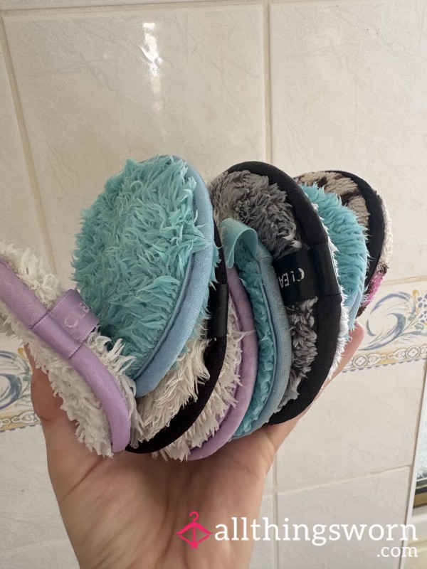 Used Reusable Face Pads  Full Of My Daily Dirt & Desire 💦🧖‍♀️