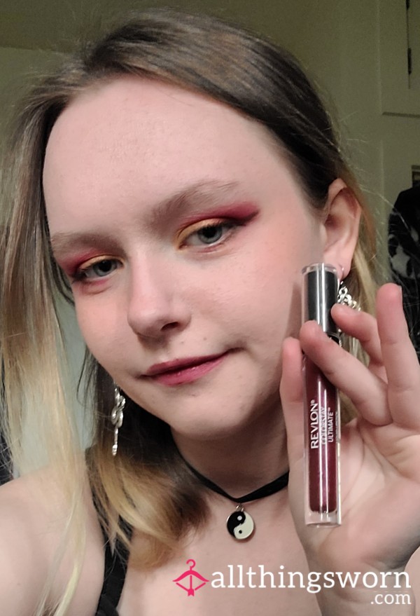 Used Revlon Dark Red Lip Gloss