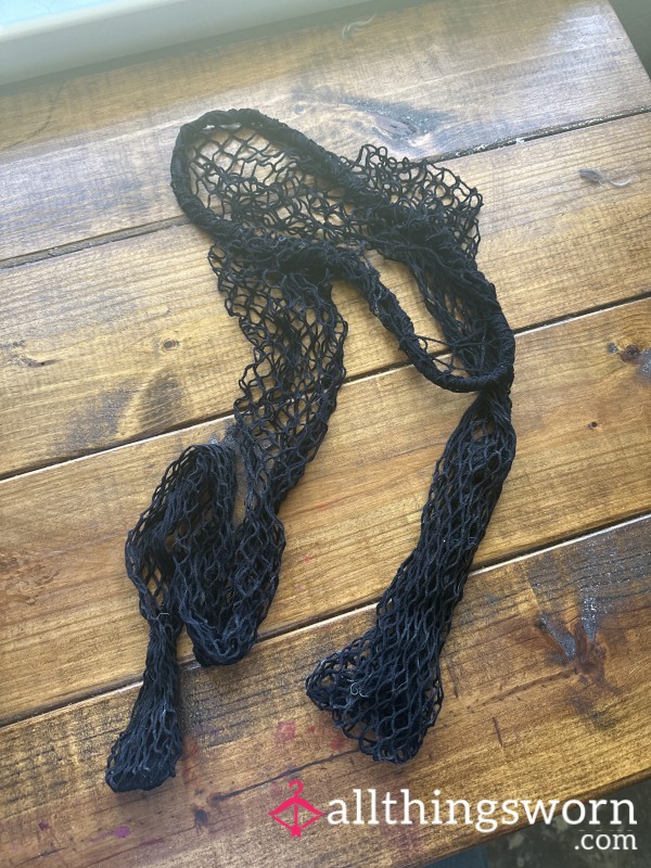 Used Ripped Fishnets