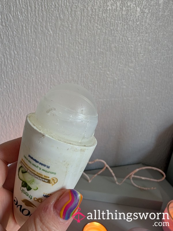 Used Roll-On Deodorant – Rubbed All Over My Soft, Sweaty Skin
