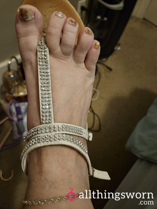 Used Sandals With Feet Pics