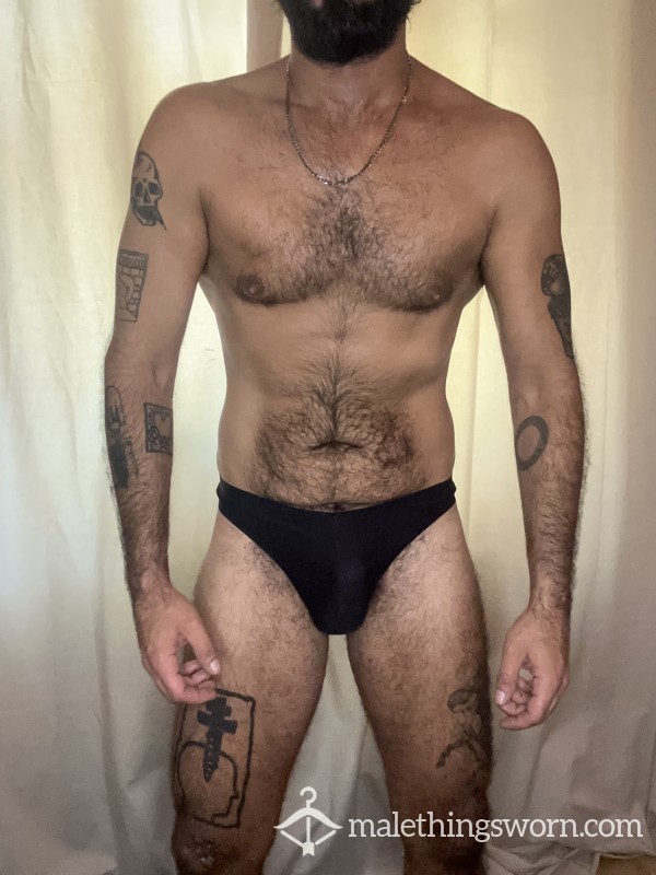 Used Sheer Black G-String