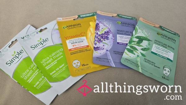 Used Sheet Face Masks