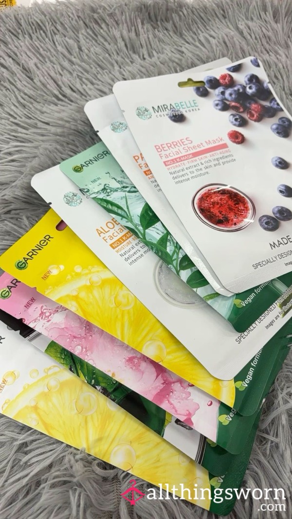 Used Sheet Mask Various Brands