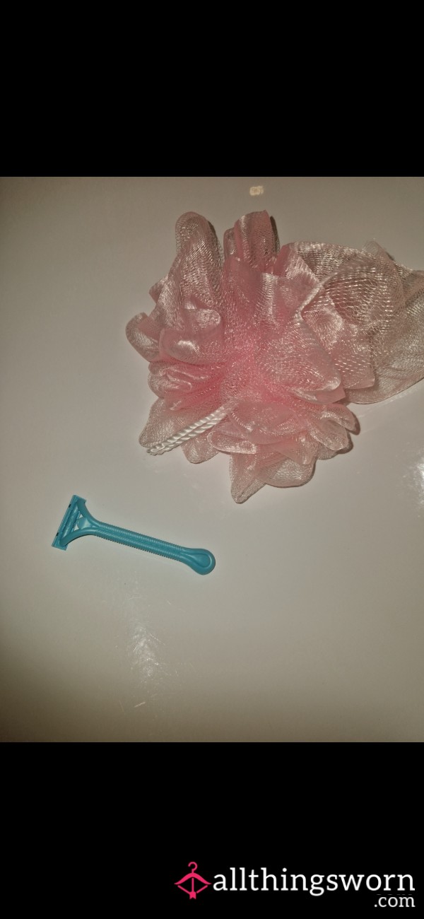 Used Shower Puff (2 Days Use)💦