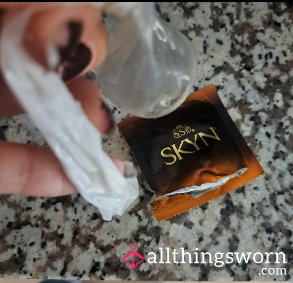 Used Skyn Condom