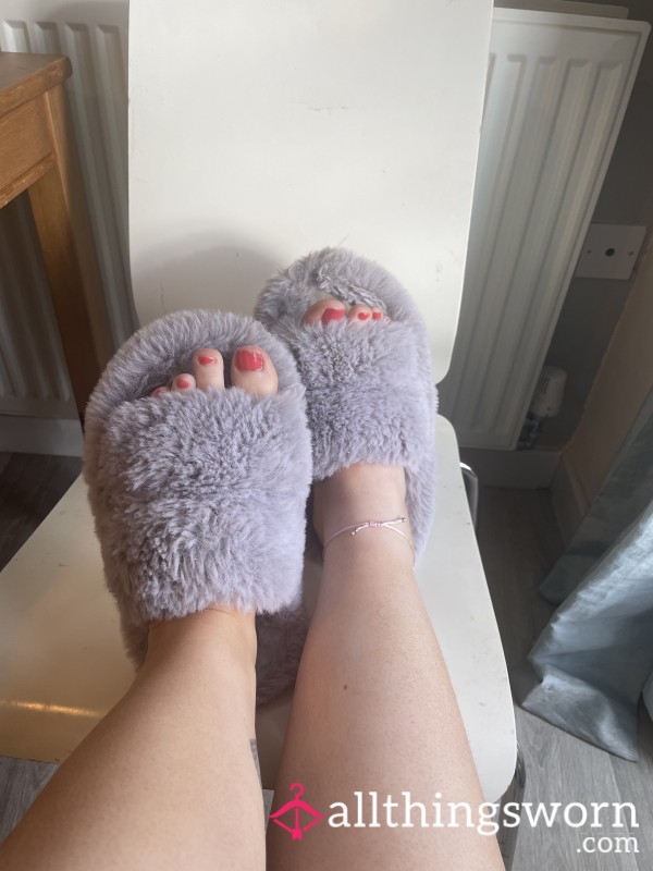 Used Smelly Sweaty Dirty Slippers Soft
