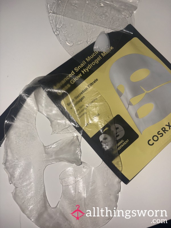 Used Snail Mucin Facemask