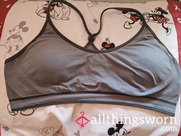 Day Worn Used Sports Bra (grey)