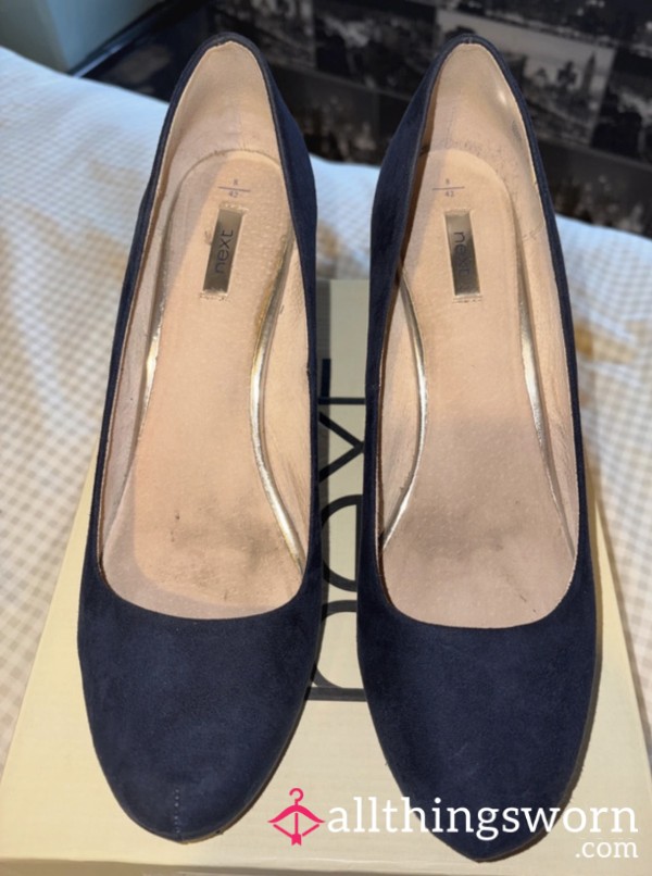 Used Suede Work Heels