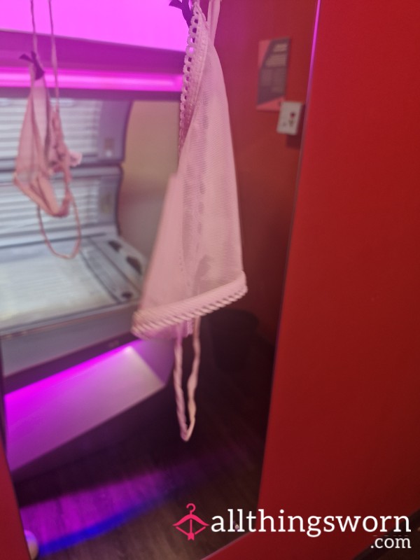 Worn & Sweaty Sunbed Thong